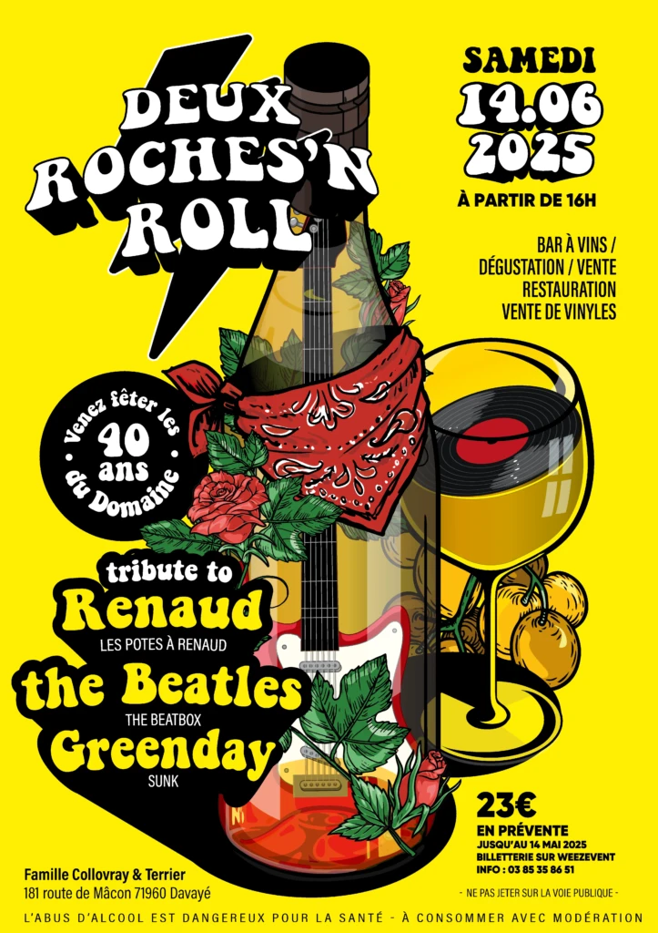 affiche deux roche n roll 2025